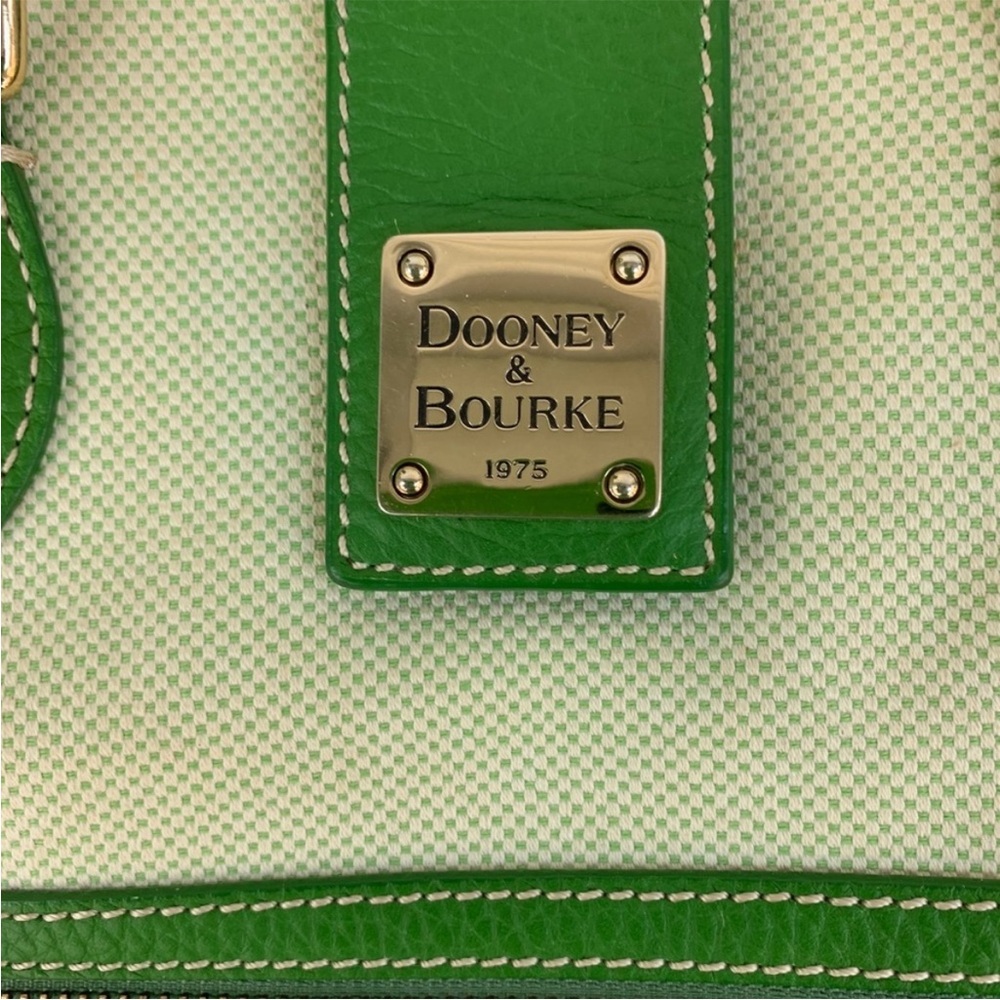 Dooney & Bourke 1975 LN26C Green Handbag Tote Purse - Picture 6 of 9